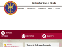 Tablet Screenshot of granum.ca